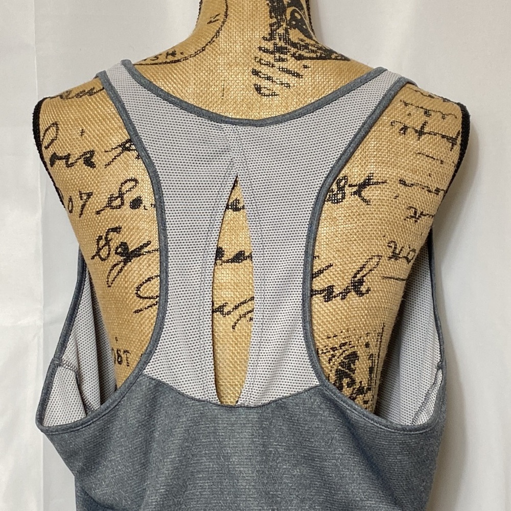 Avia Grey Sleeveless Sports Athletic Running Yoga Top XXL - Picture 4 of 7